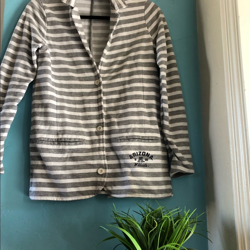 U of A Striped Cardigan